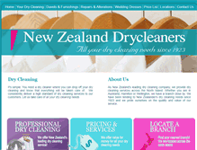 Tablet Screenshot of nzdrycleaners.co.nz